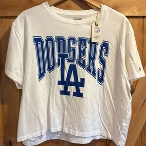 Tailgate Dodgers cropped shirt